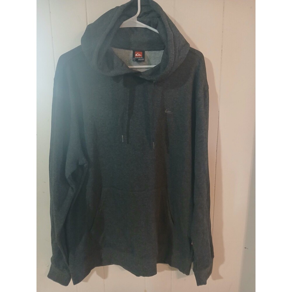 Quiksilver Hoodie Hooded  Sweater Men's Large Heathered Gray-New